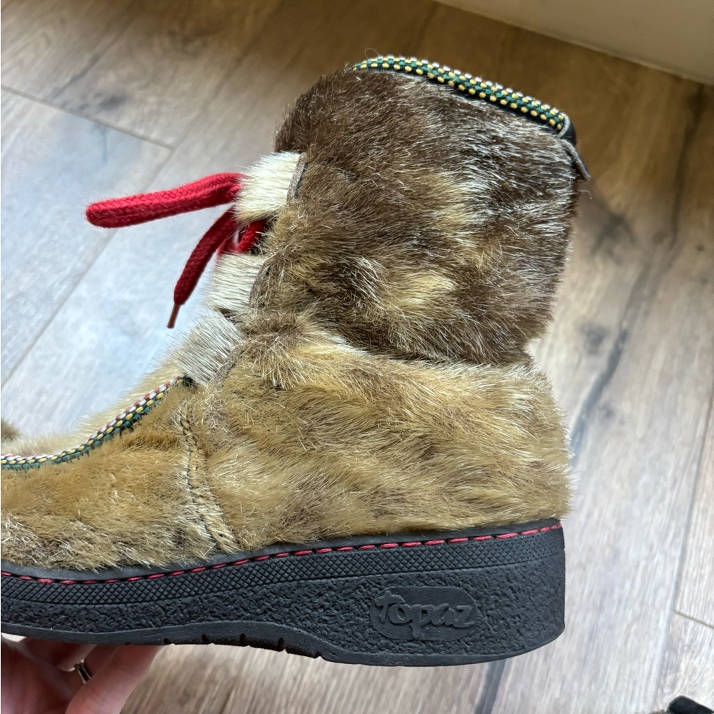 Norwegian Sámi Topaz Seal Fur Winter Boots Size 36 (US 5.5) Scandinavian Folk - Picture 8 of 16